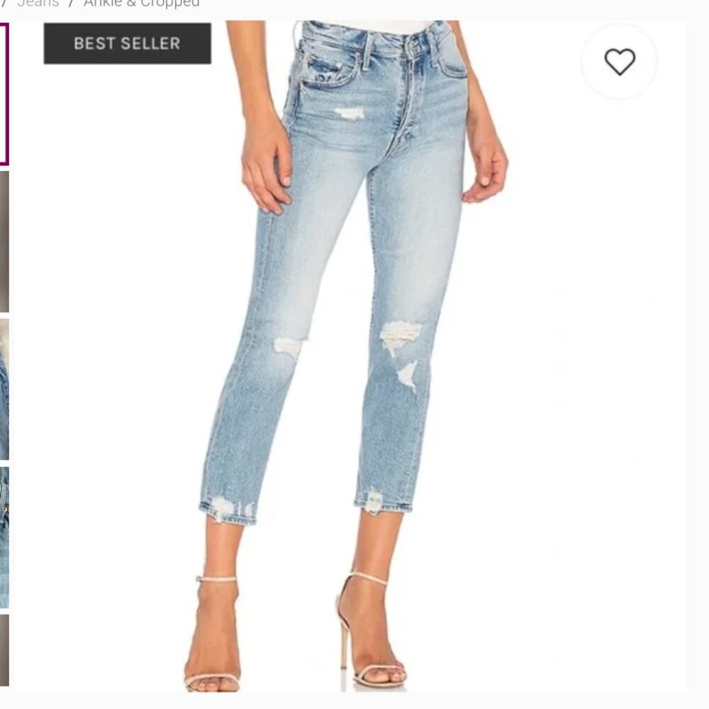 MOTHER SUPERIOR The Tomcat the confession light wash distressed straight leg 25